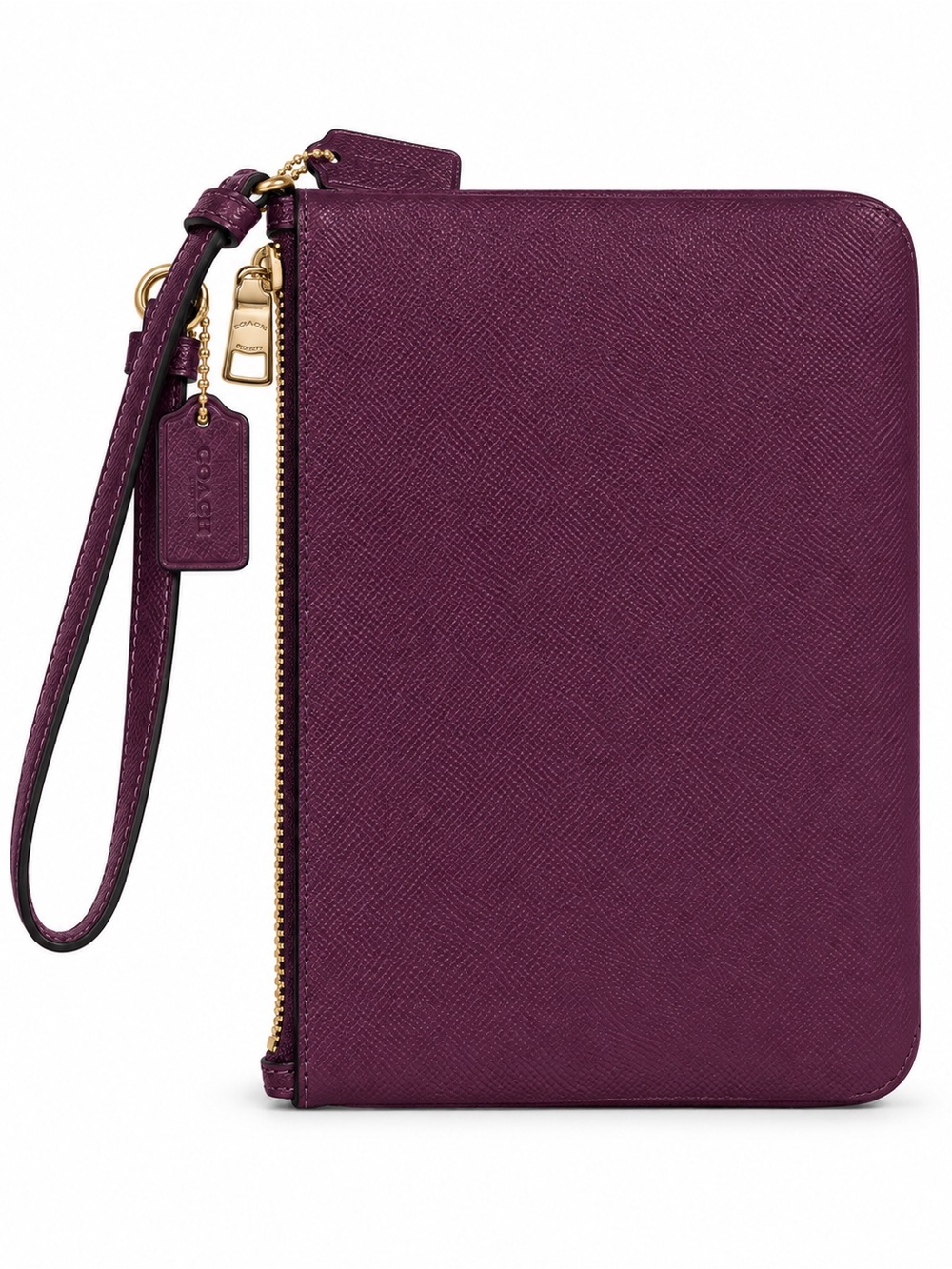 NWT Coach Gallery Pouch Wristlet F79895 Deep Berry - Picture 7 of 10